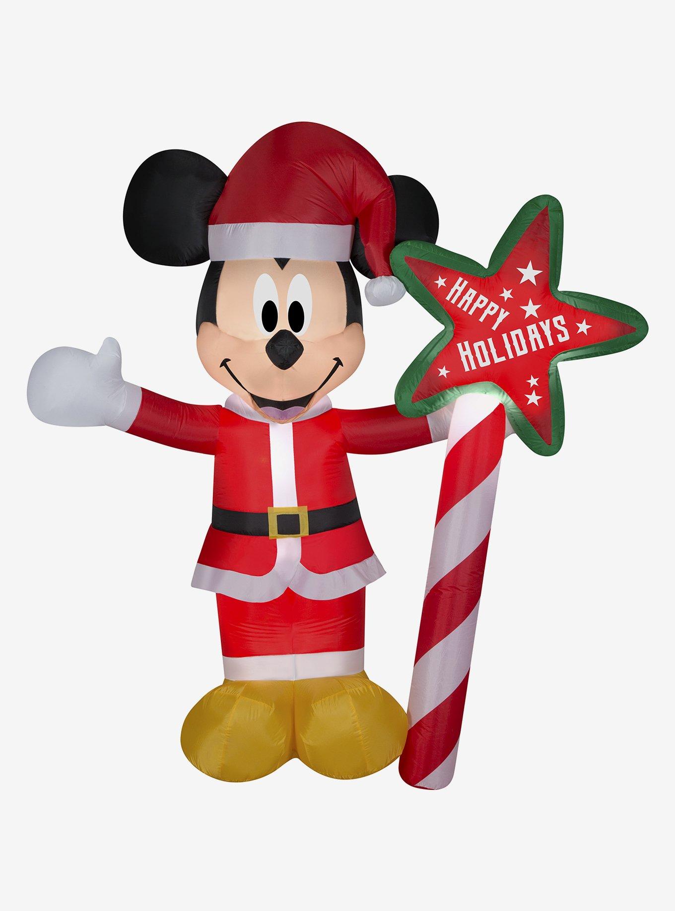 Disney Mickey Mouse With "Happy Holidays" Sign Airblown, , hi-res