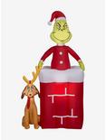 Grinch Animated Grinch In Chimney Airblown, , hi-res