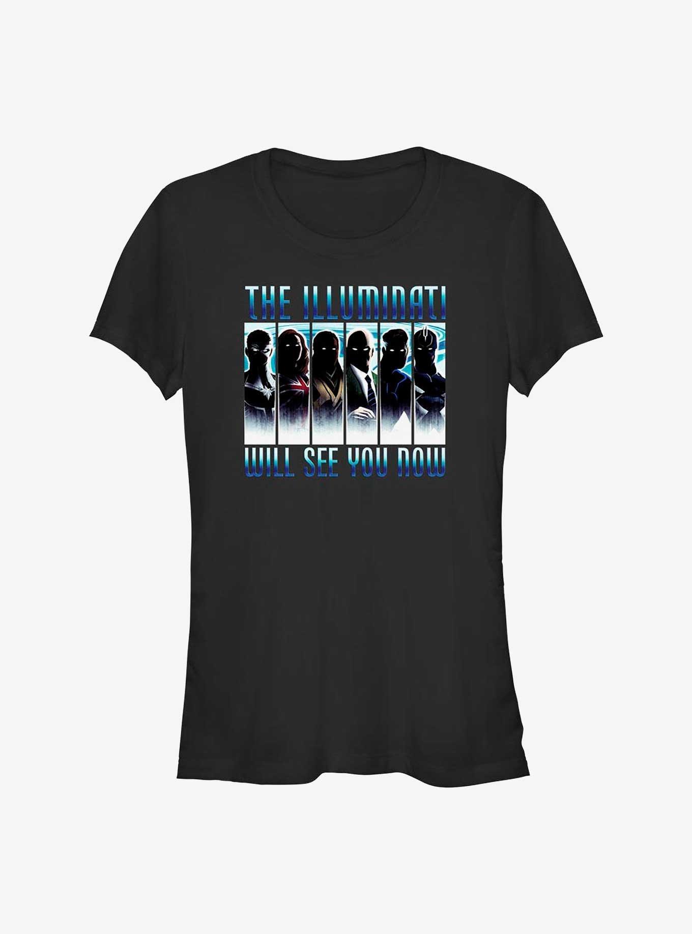 Marvel Doctor Strange In The Multiverse Of Madness Illuminati Panels Girl's T-Shirt, , hi-res