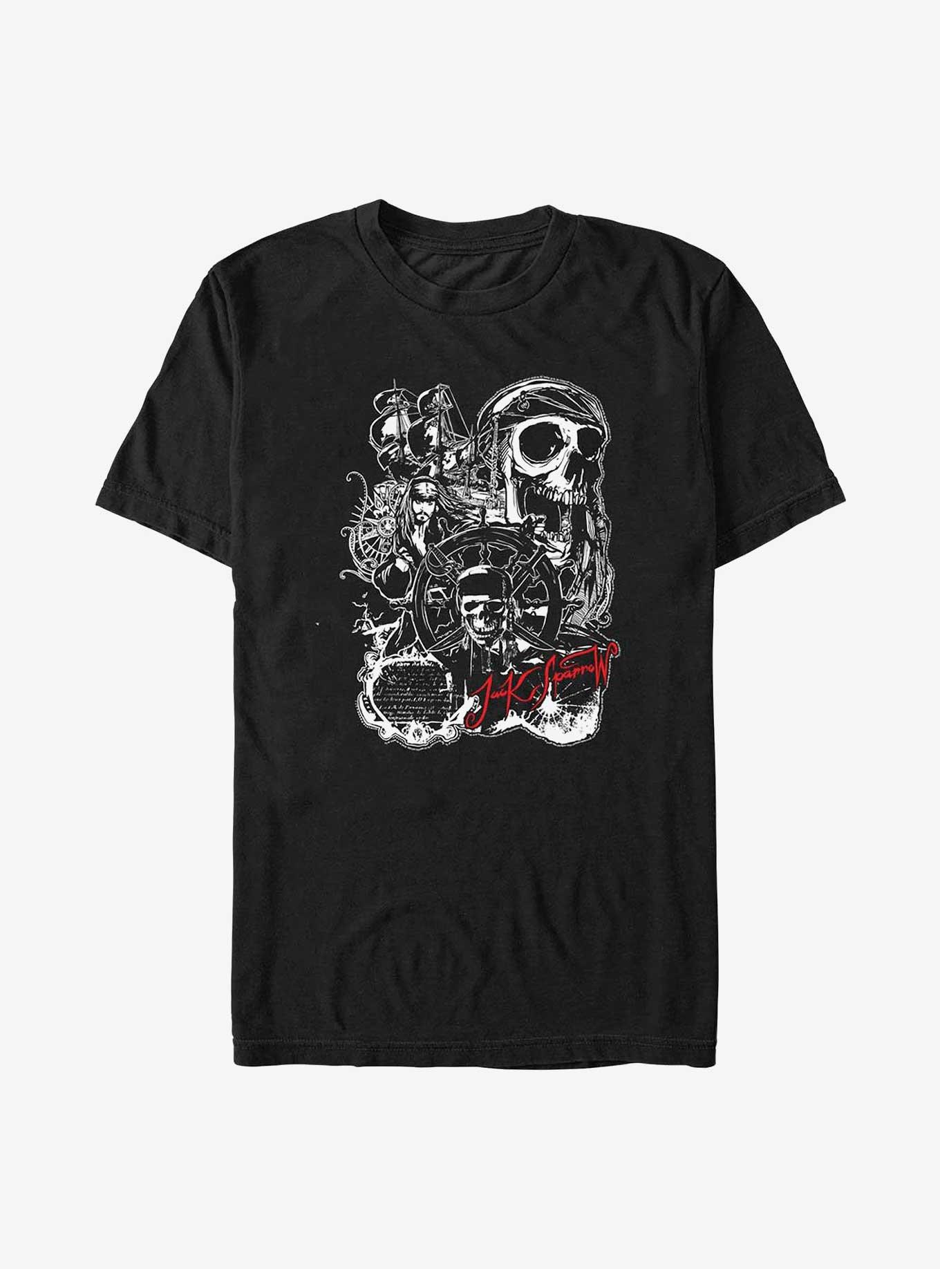 Disney Pirates of the Caribbean Yo Ho Jack Sparrow T-Shirt , BLACK, hi-res