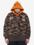 Her Universe Star Wars Ewok Sherpa Camouflage Hoodie Plus Size, CAMO, hi-res