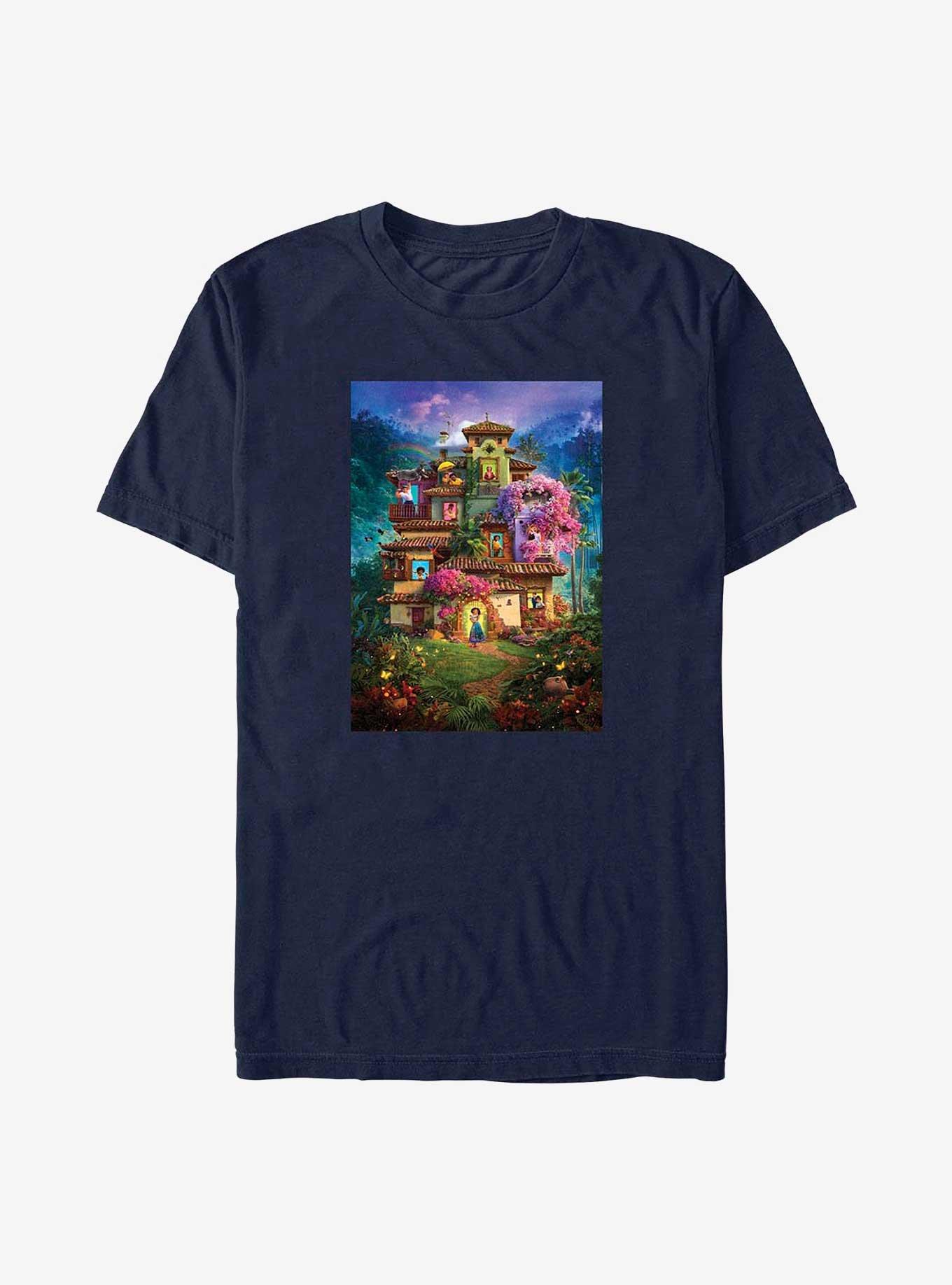 Disney Encanto Madrigal House Poster T-Shirt, NAVY, hi-res