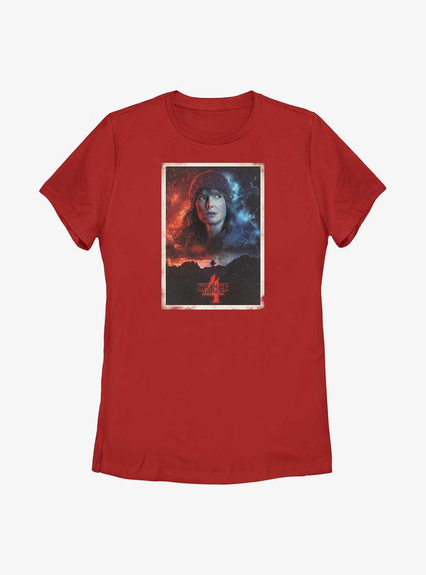 Stranger Things Joyce Poster Womens T-Shirt, RED, hi-res