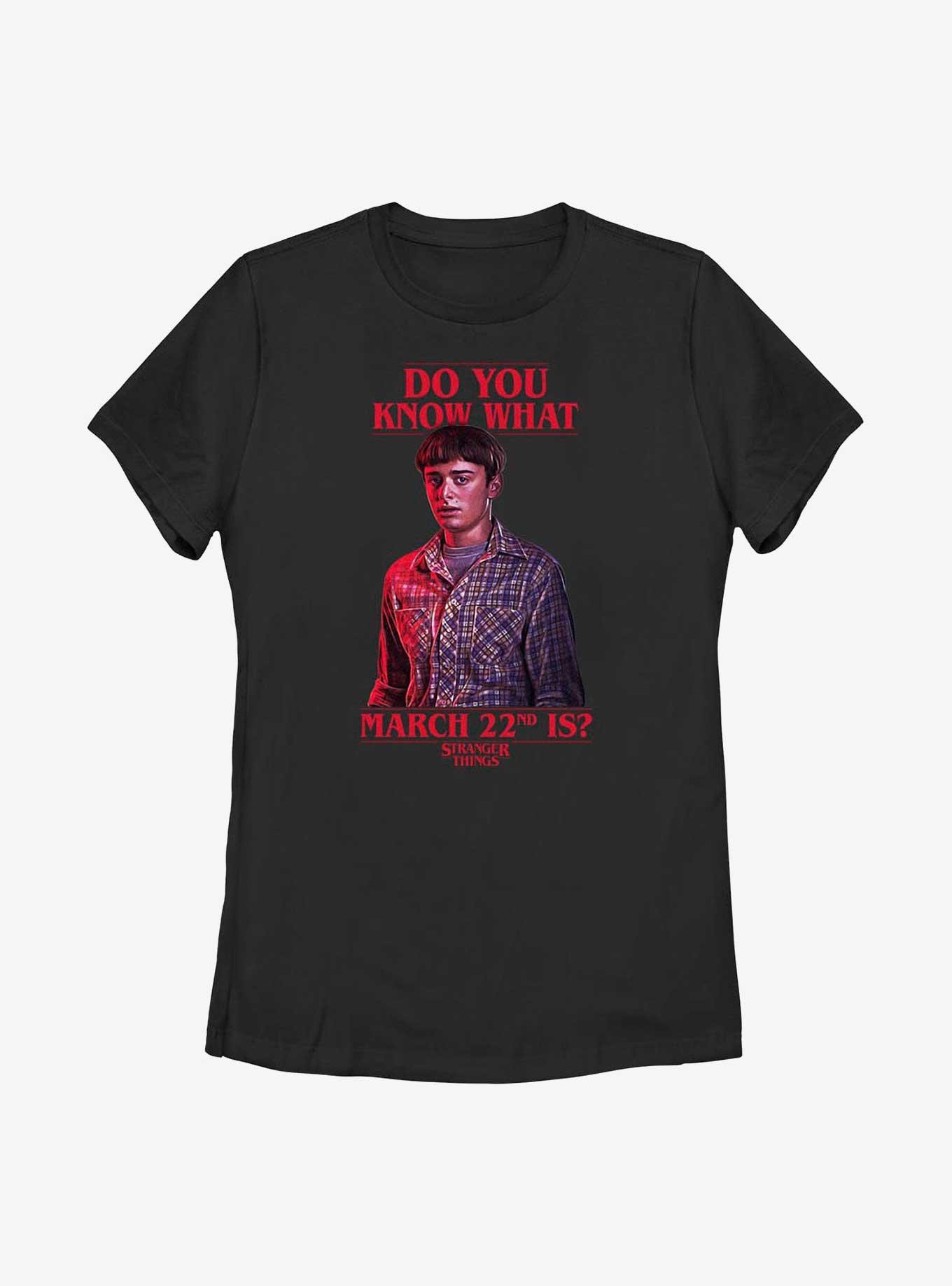 Stranger Things Will's Birthday Womens T-Shirt, BLACK, hi-res