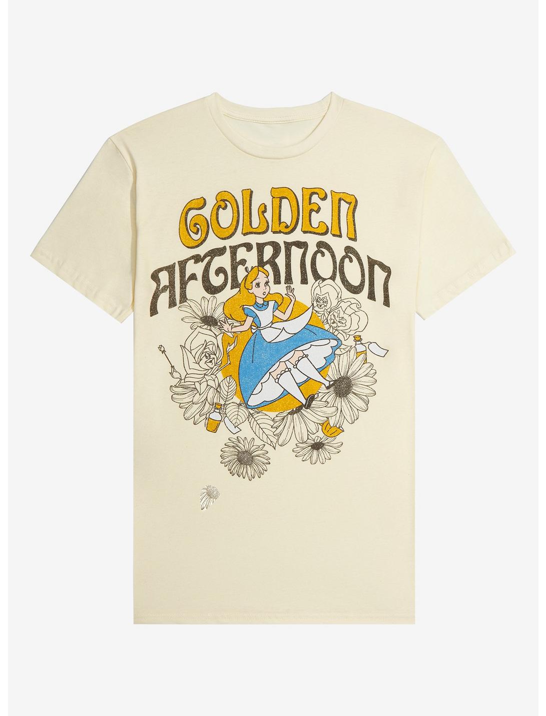 Disney Alice in Wonderland Floral Golden Afternoon T-Shirt - BoxLunch Exclusive, SAGE, hi-res
