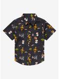Our Universe Star Wars Chibi Rebels Toddler Woven Button-Up - BoxLunch Exclusive , CHARCOAL, hi-res