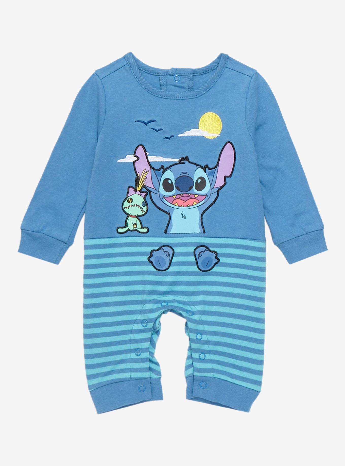 Christmas lilo and stitch CUTE FACE STAR | Baby One-Piece