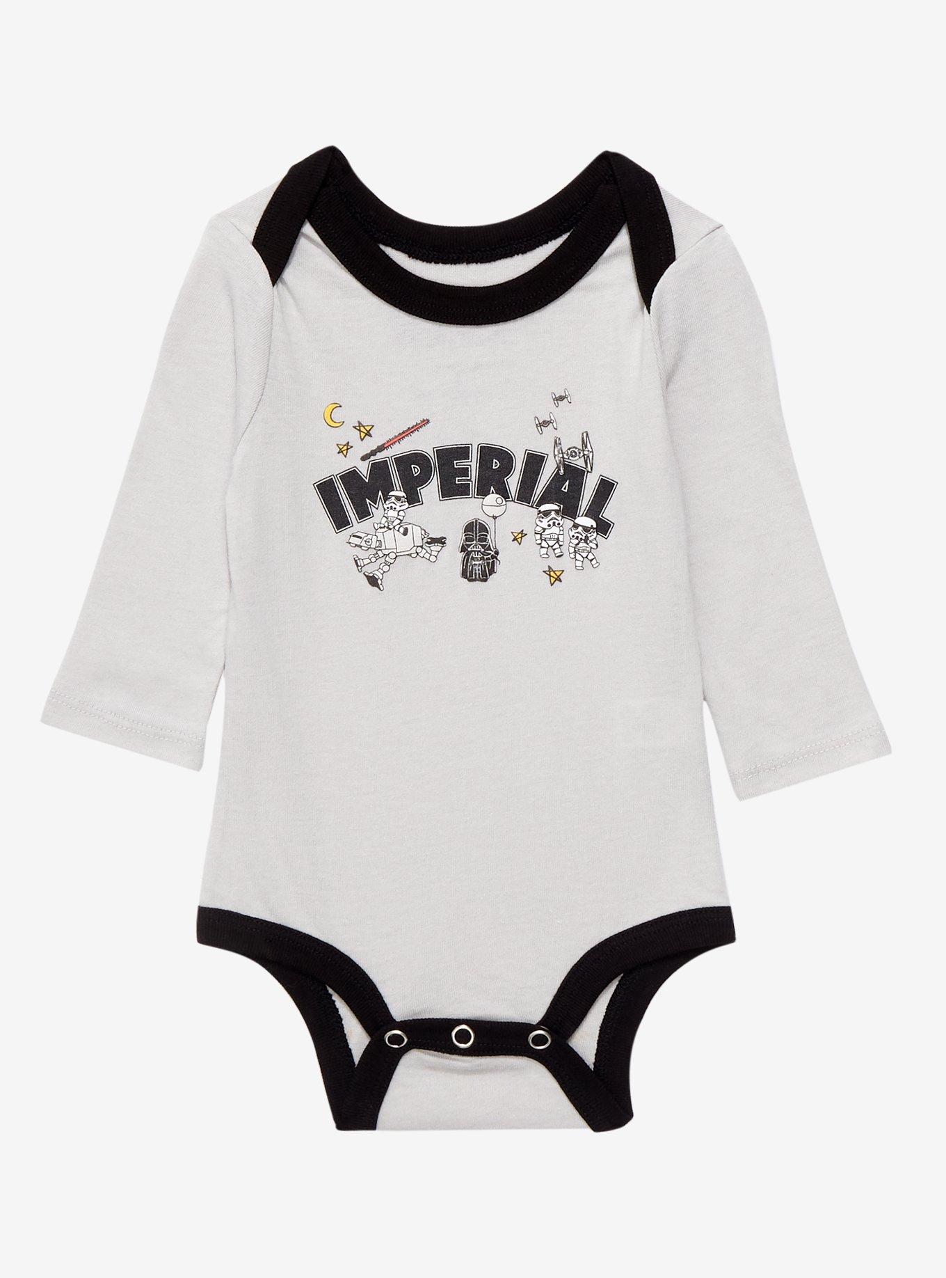 Our Universe Star Wars Imperial Long Sleeve Infant One-Piece - BoxLunch Exclusive, BEIGE, hi-res