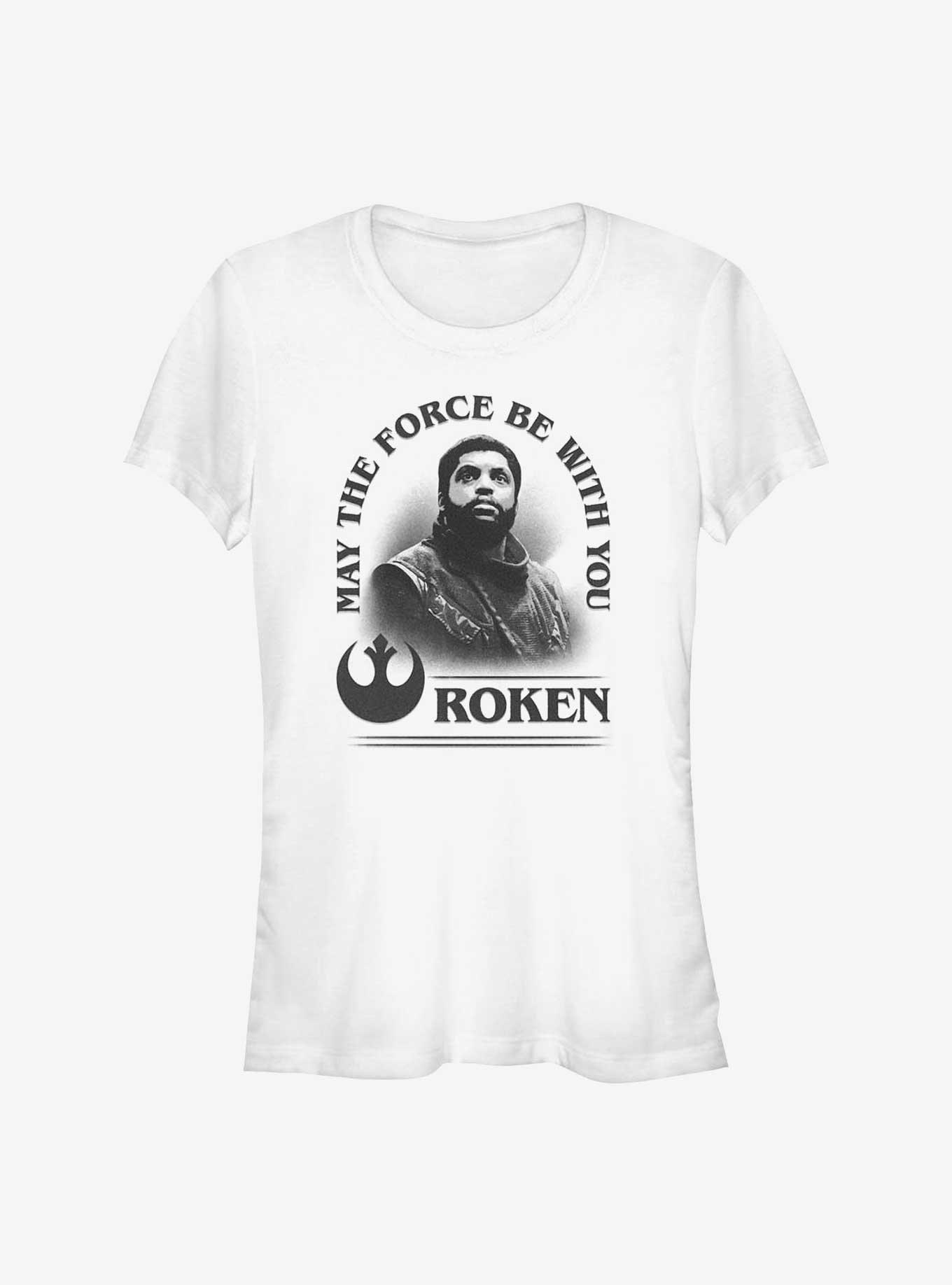 Star Wars Obi-Wan Kenobi Kawlan Roken Force Be With You Girls T-Shirt, WHITE, hi-res