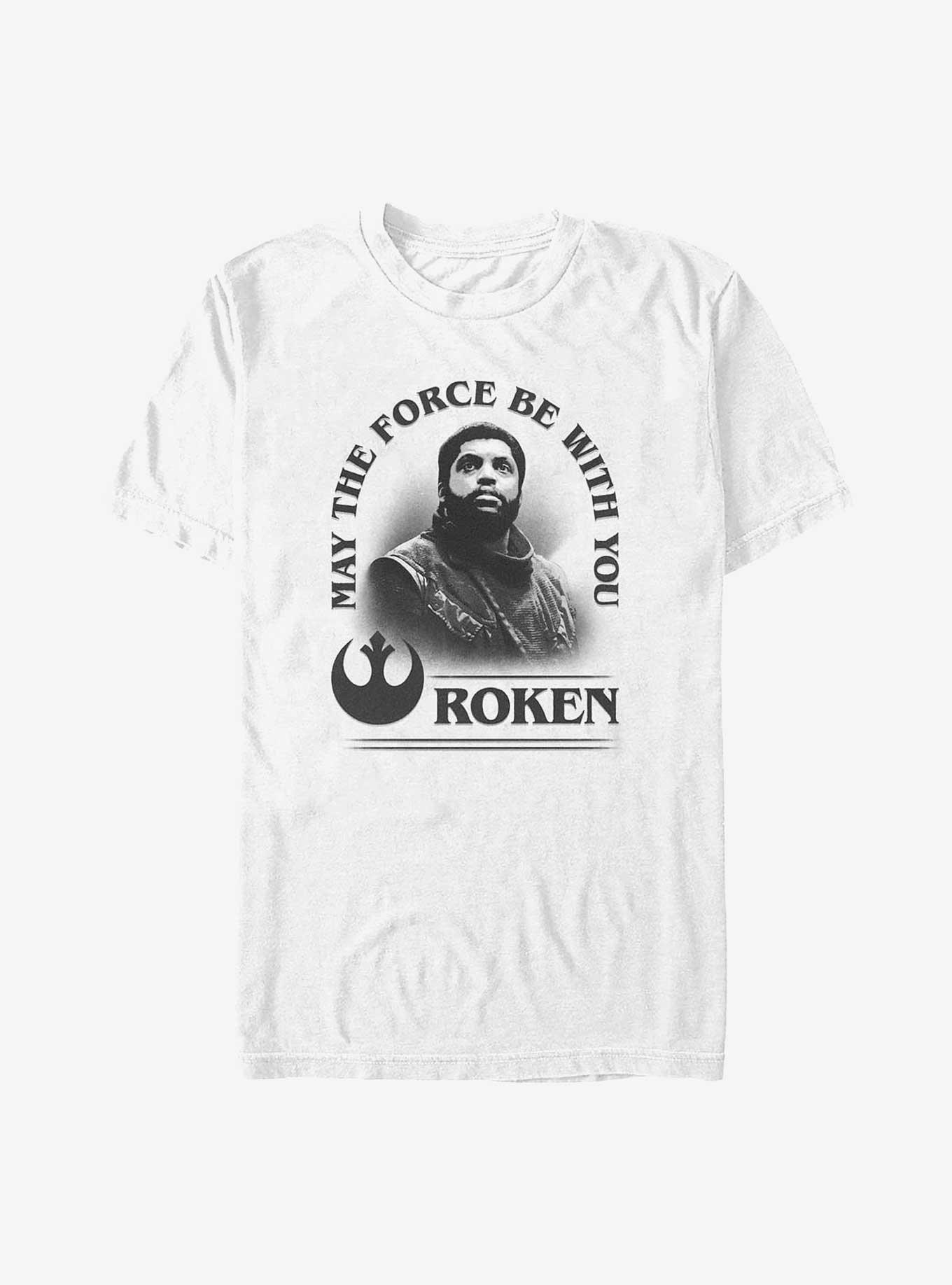 Star Wars Obi-Wan Kenobi Kawlan Roken Force Be With You T-Shirt, WHITE, hi-res