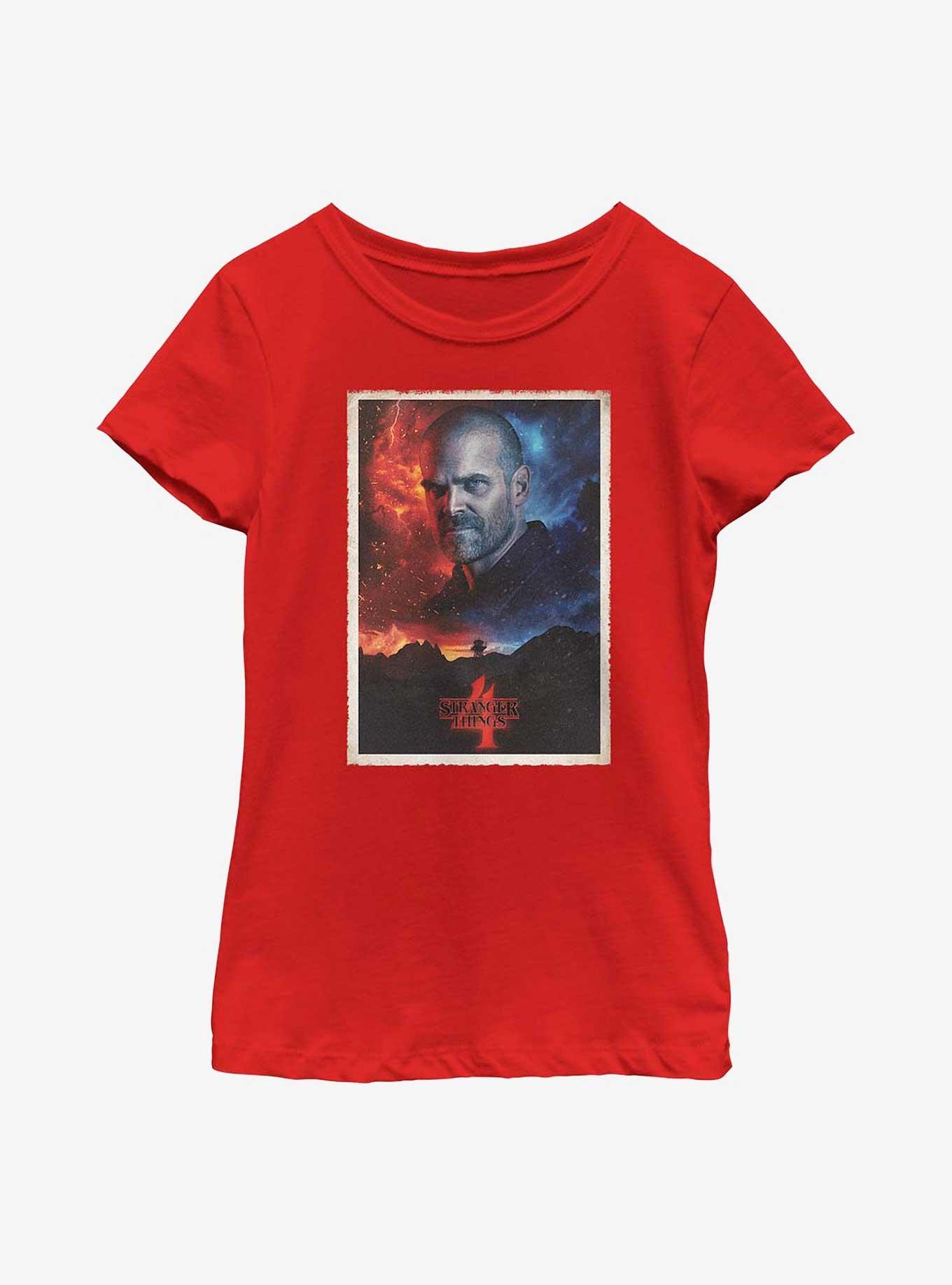 Stranger Things Hopper Poster Youth Girls T-Shirt, , hi-res
