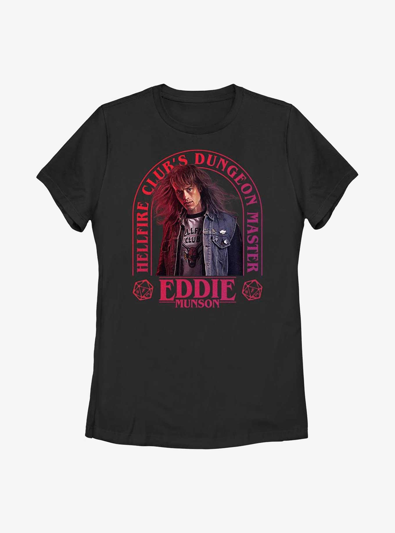 Stranger Things Dungeon Master Eddie Munson Womens T-Shirt, BLACK, hi-res