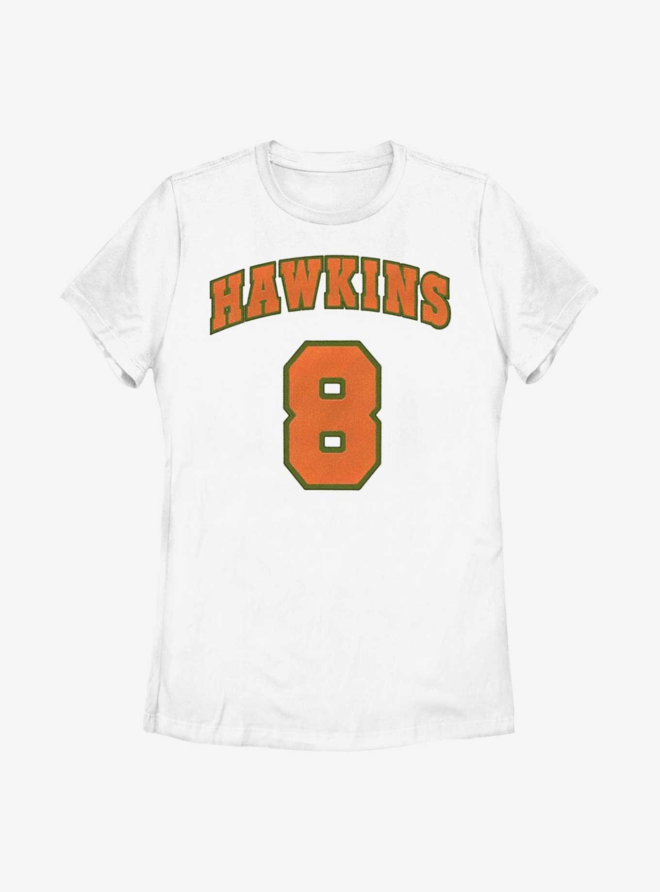 Stranger Things Hawkins Eight LucasWomens T-Shirt, WHITE, hi-res