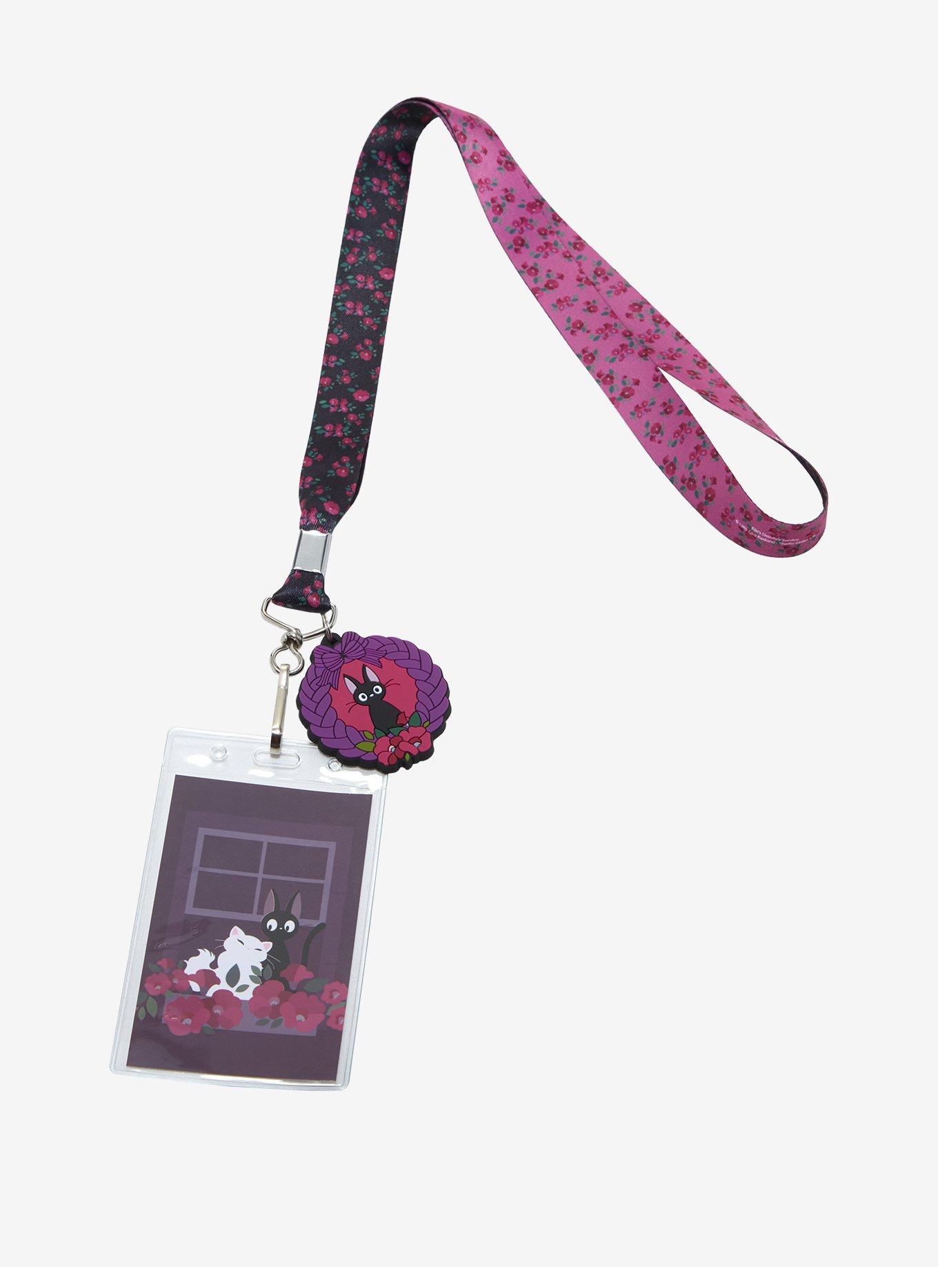 Studio Ghibli Kiki's Delivery Service Jiji Flower Lanyard, , hi-res