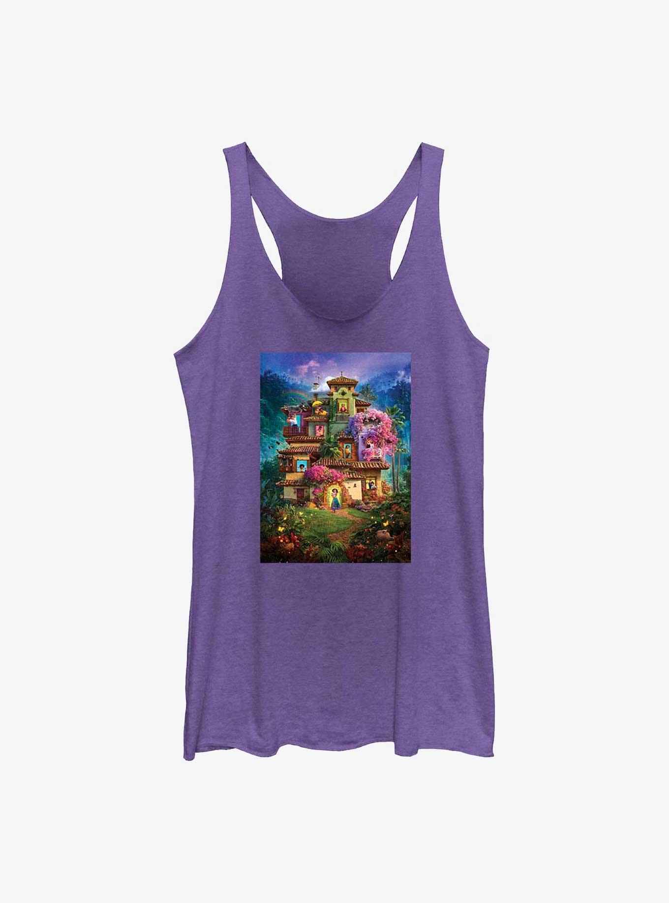 Disney Encanto Madrigal House Poster Womens Tank Top, PUR HTR, hi-res