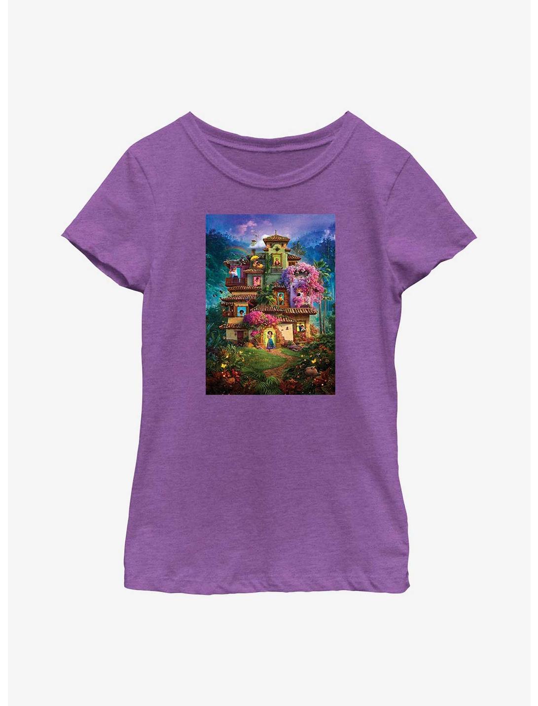 Disney Encanto Madrigal House Poster Youth Girls T-Shirt, PURPLE BERRY, hi-res