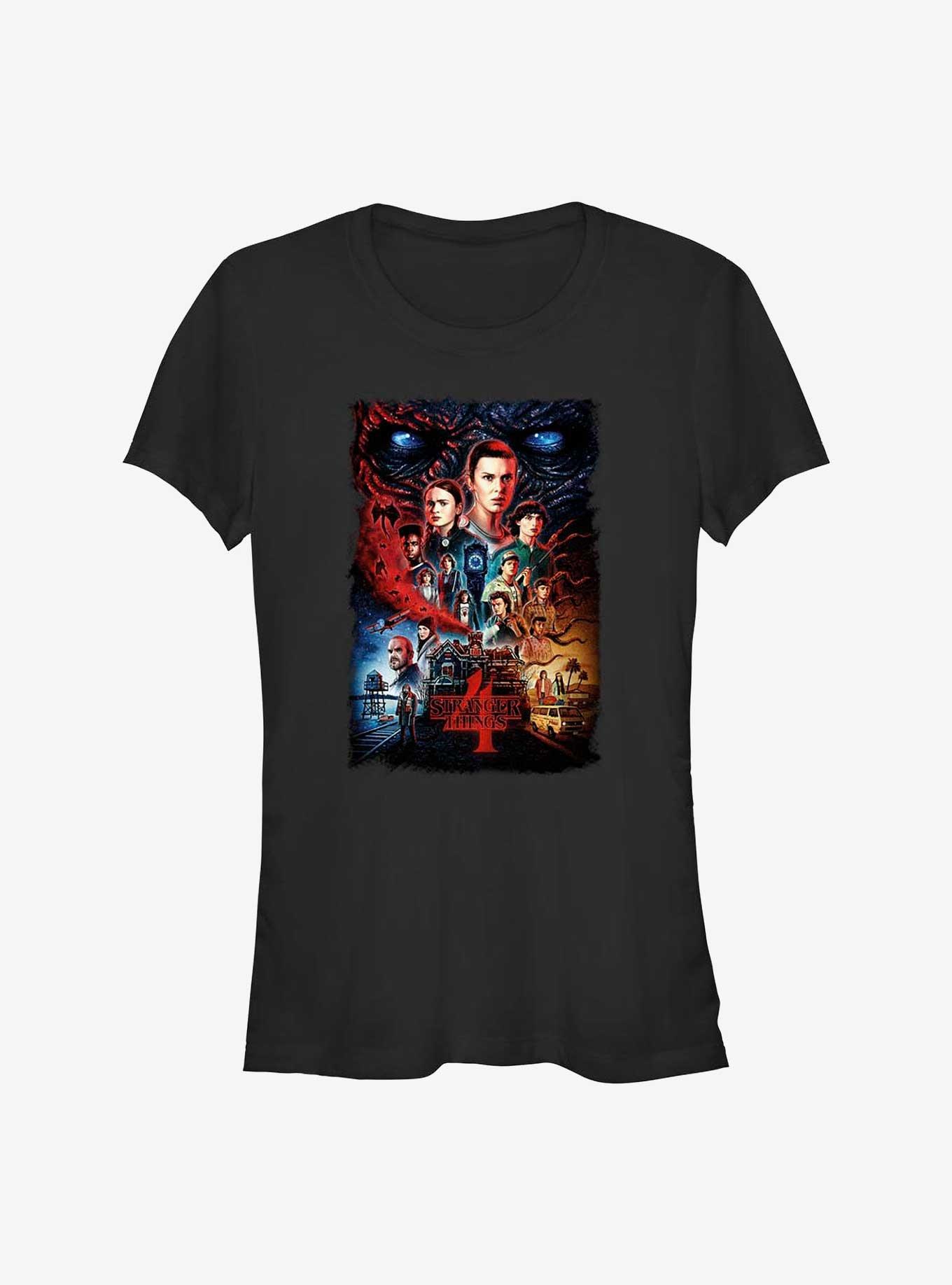 Stranger Things Season 4 Poster Girls T-Shirt, , hi-res