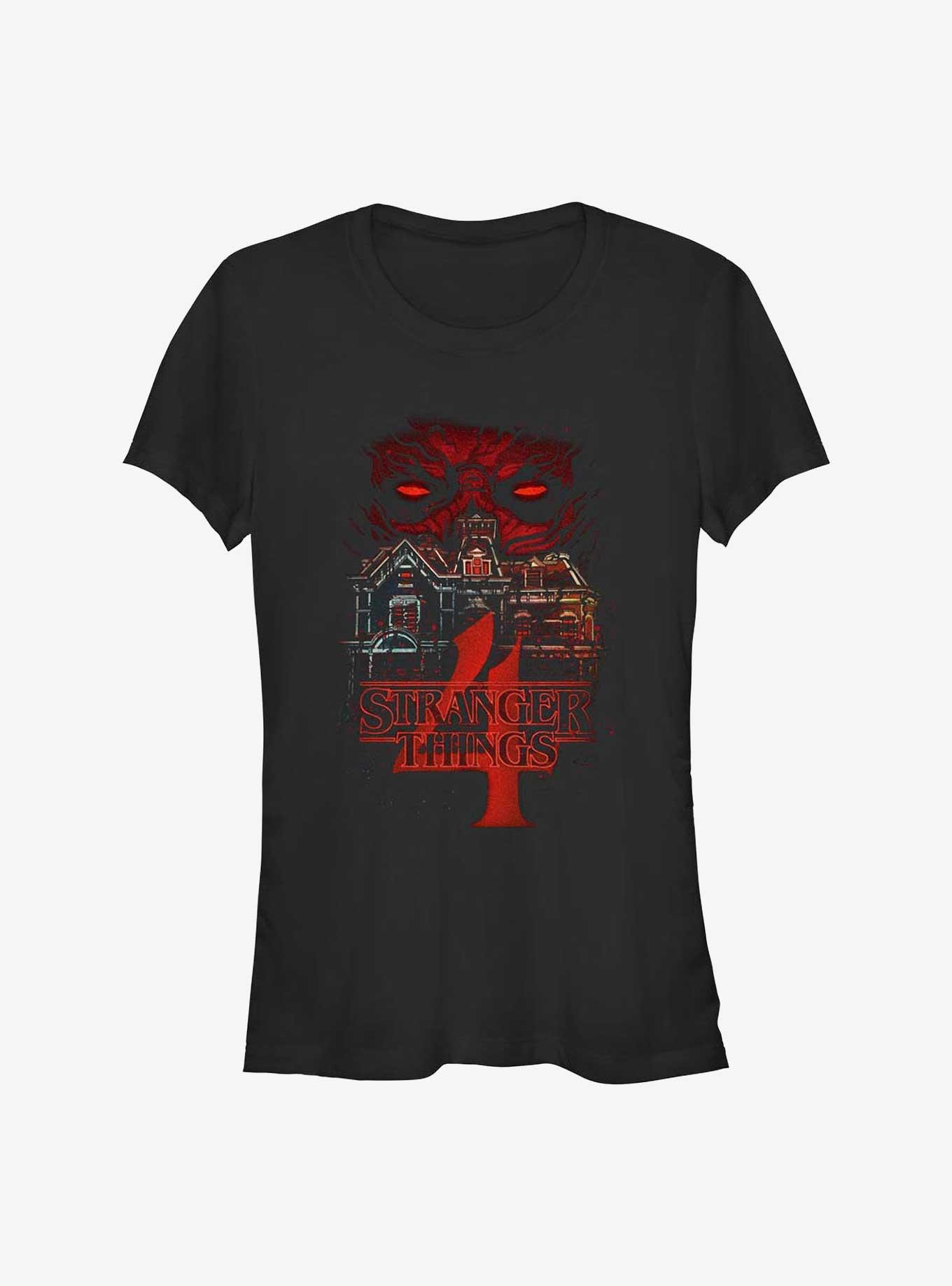 Stranger Things Vecna's House Girls T-Shirt, BLACK, hi-res