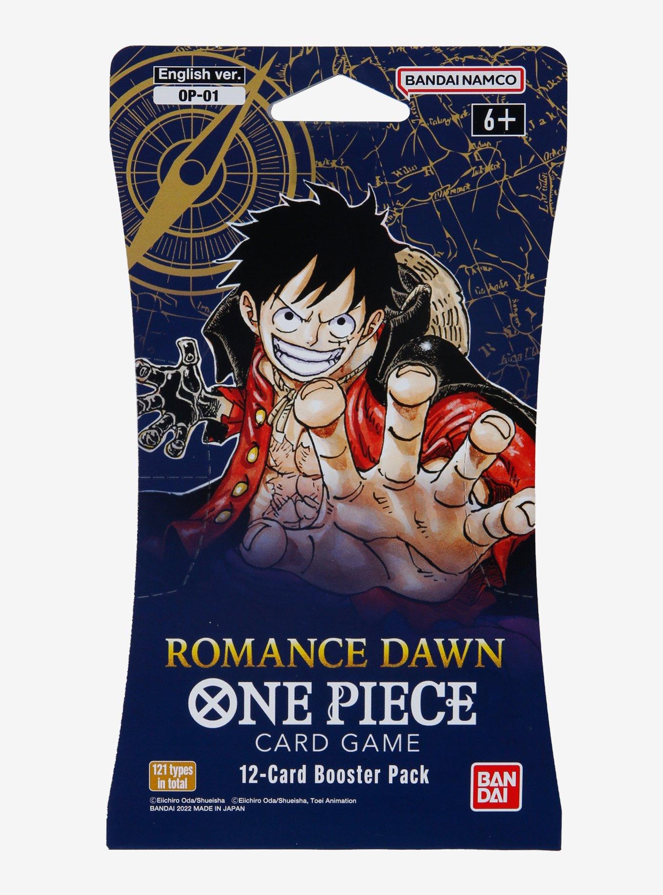 One Piece Card Game - OP-01 Romance Dawn - Booster avec 12 cartes - Anglais  + HeartForCards (3 boosters) : : Jeux et Jouets