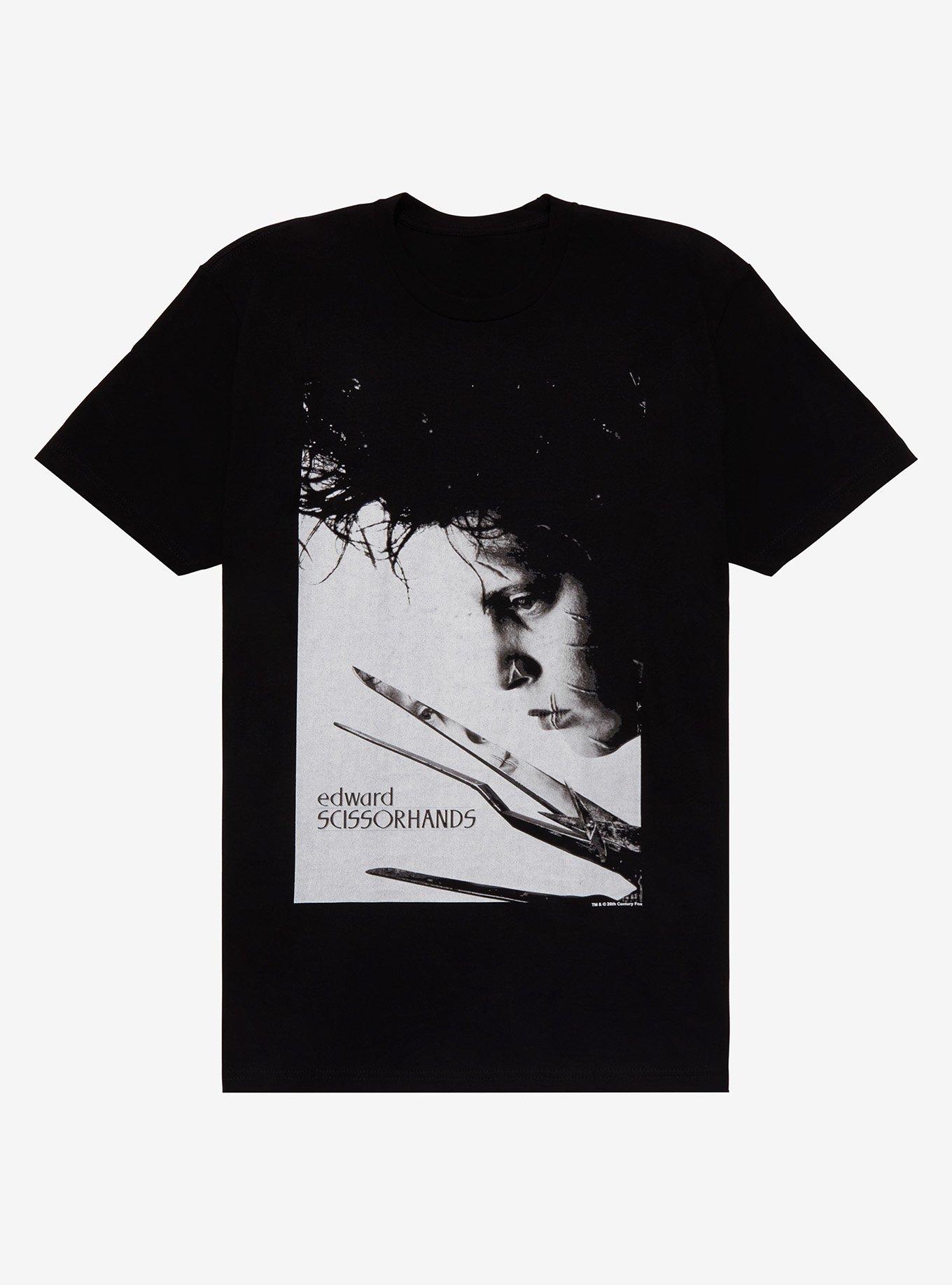 Edwards Scissorhands Black & White Poster T-Shirt, MULTI, hi-res