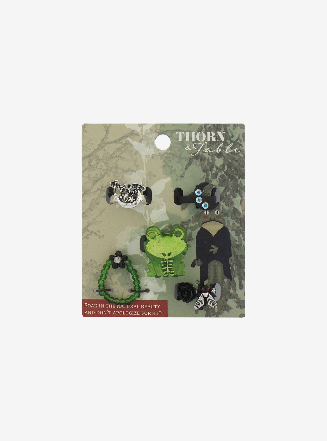 Skeleton Frog Nature Ring Set, , hi-res