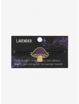 Lavender Mushroom Cord Bracelet, , hi-res