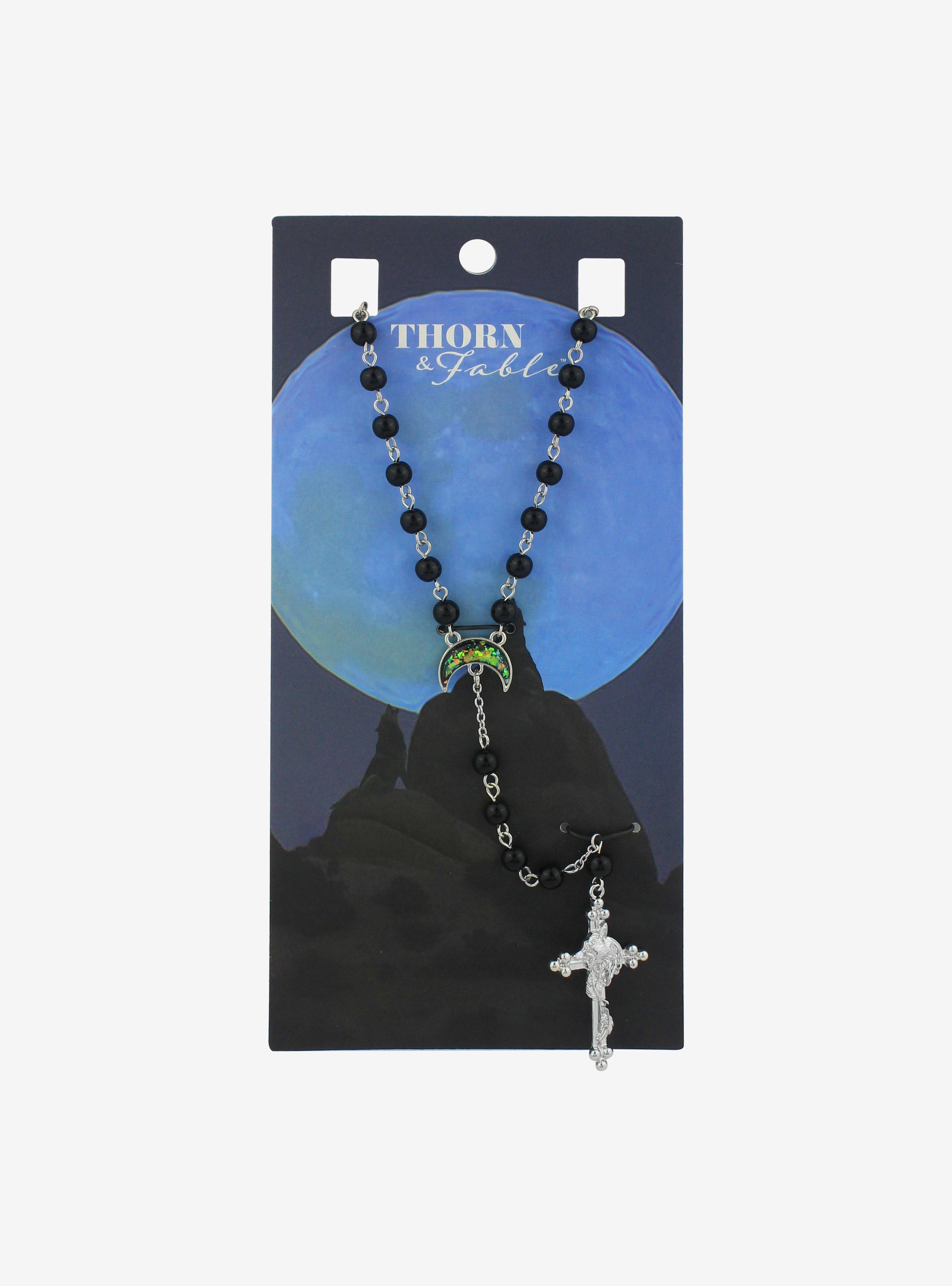 Moon Rosary Necklace