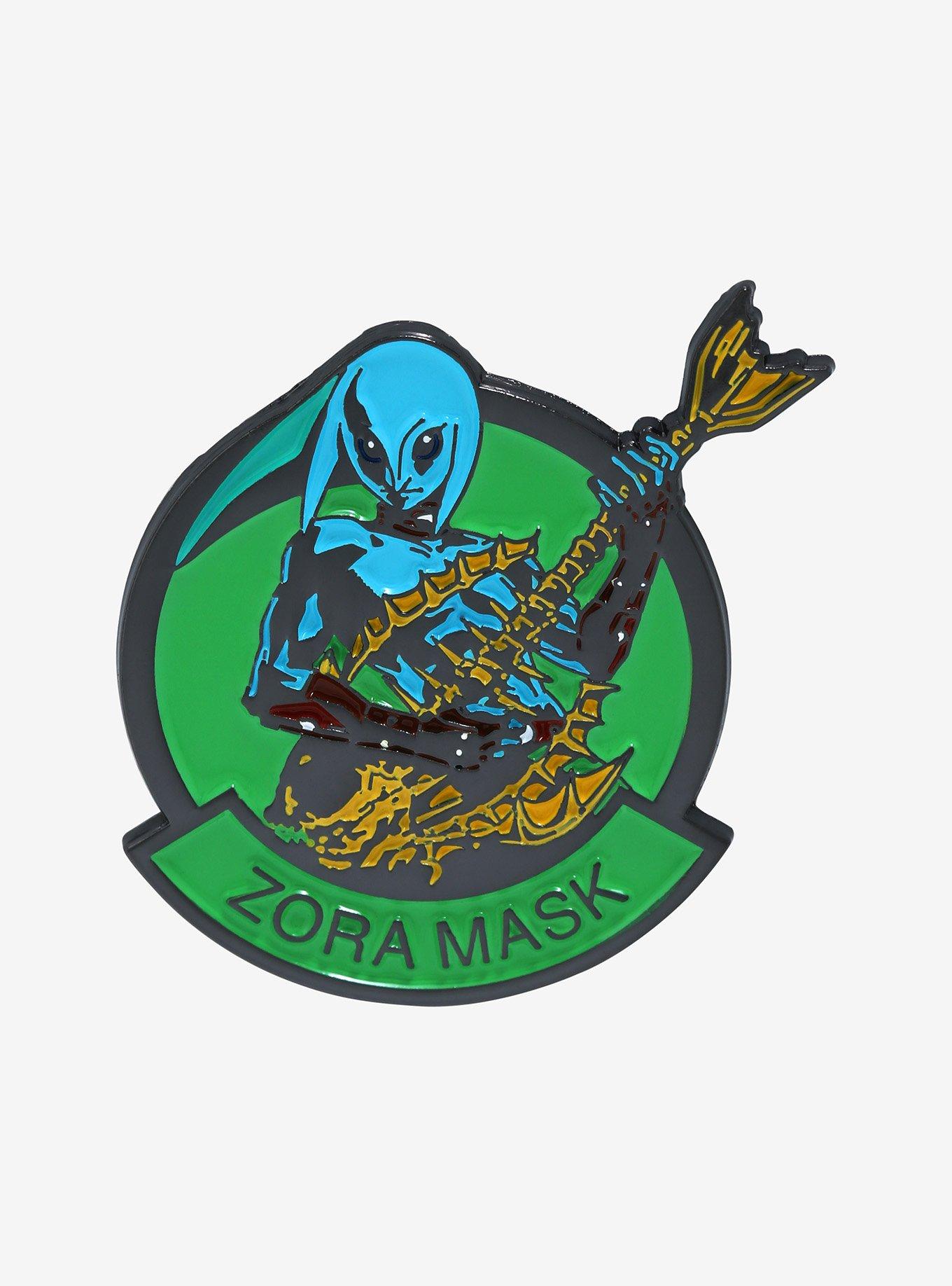 Nintendo The Legend of Zelda: Majora&rsquo;s Mask Zora Mask Enamel Pin - BoxLunch Exclusive, , hi-res