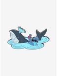 Loungefly Disney Lilo & Stitch Waving Stitch & Whale Enamel Pin - BoxLunch Exclusive , , hi-res