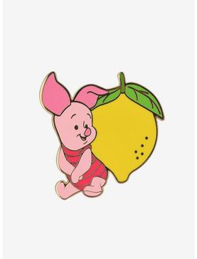 Plus Size Disney Winnie the Pooh Piglet with Lemon Enamel Pin - BoxLunch Exclusive, , hi-res