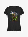 Minecraft Adventure Biome Girls T-Shirt, BLACK, hi-res