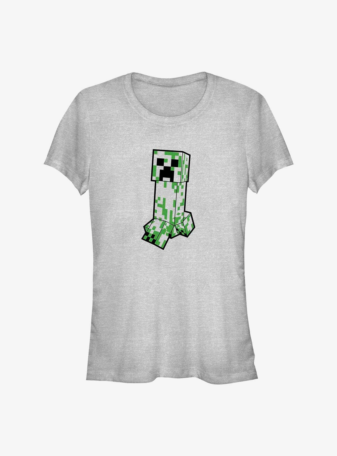 Minecraft Creeper Creepin Girls T-Shirt, ATH HTR, hi-res