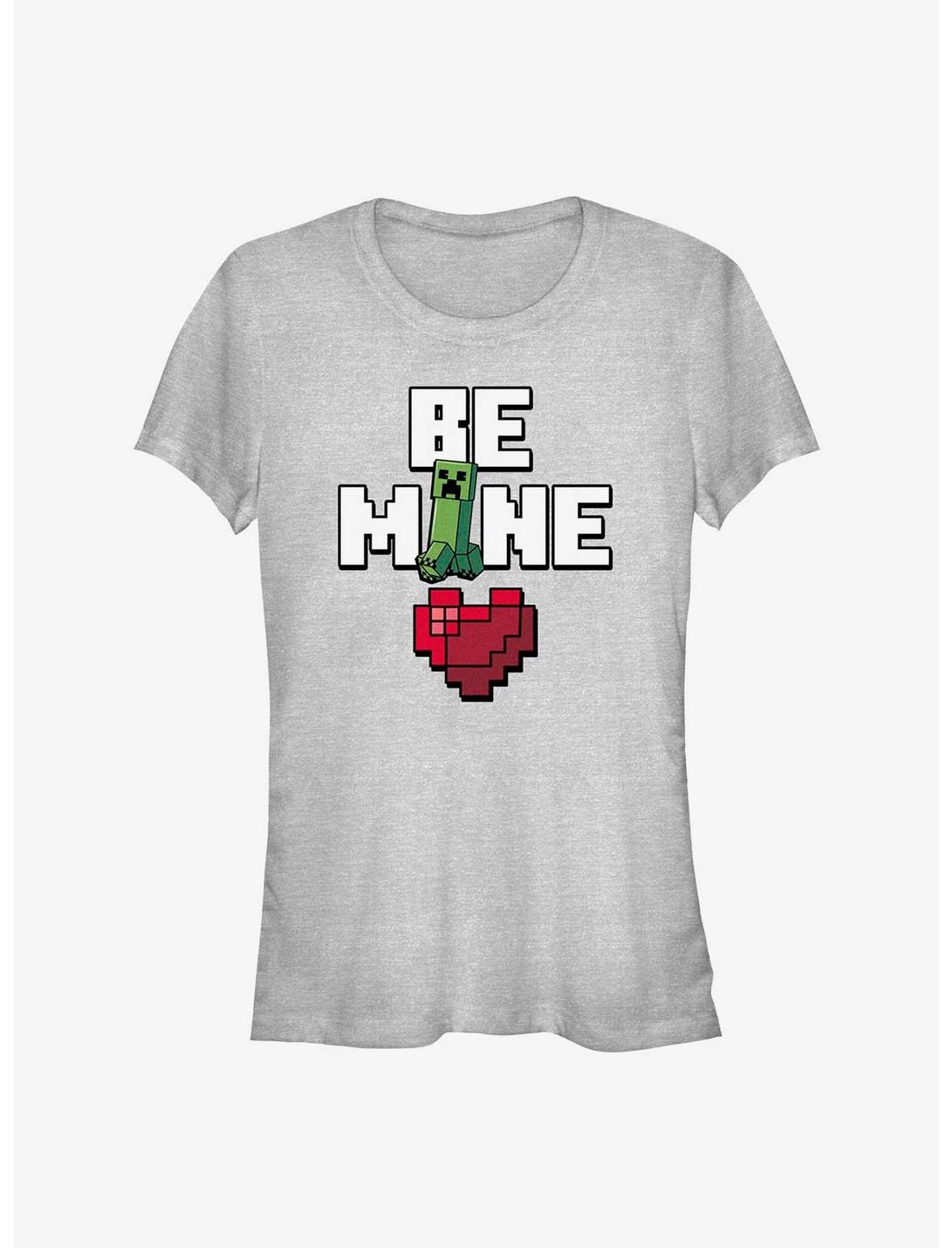 Minecraft Be Mine Girls T-Shirt, ATH HTR, hi-res