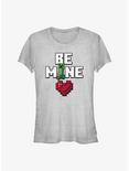 Minecraft Be Mine Girls T-Shirt, ATH HTR, hi-res