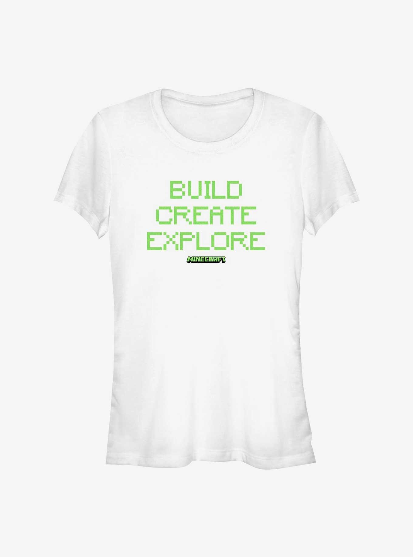 Minecraft Build Create Explore Girls T-Shirt, , hi-res