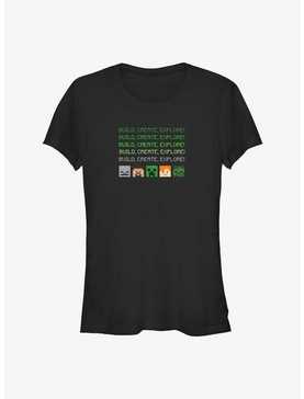 Minecraft Character Heads Girls T-Shirt, , hi-res
