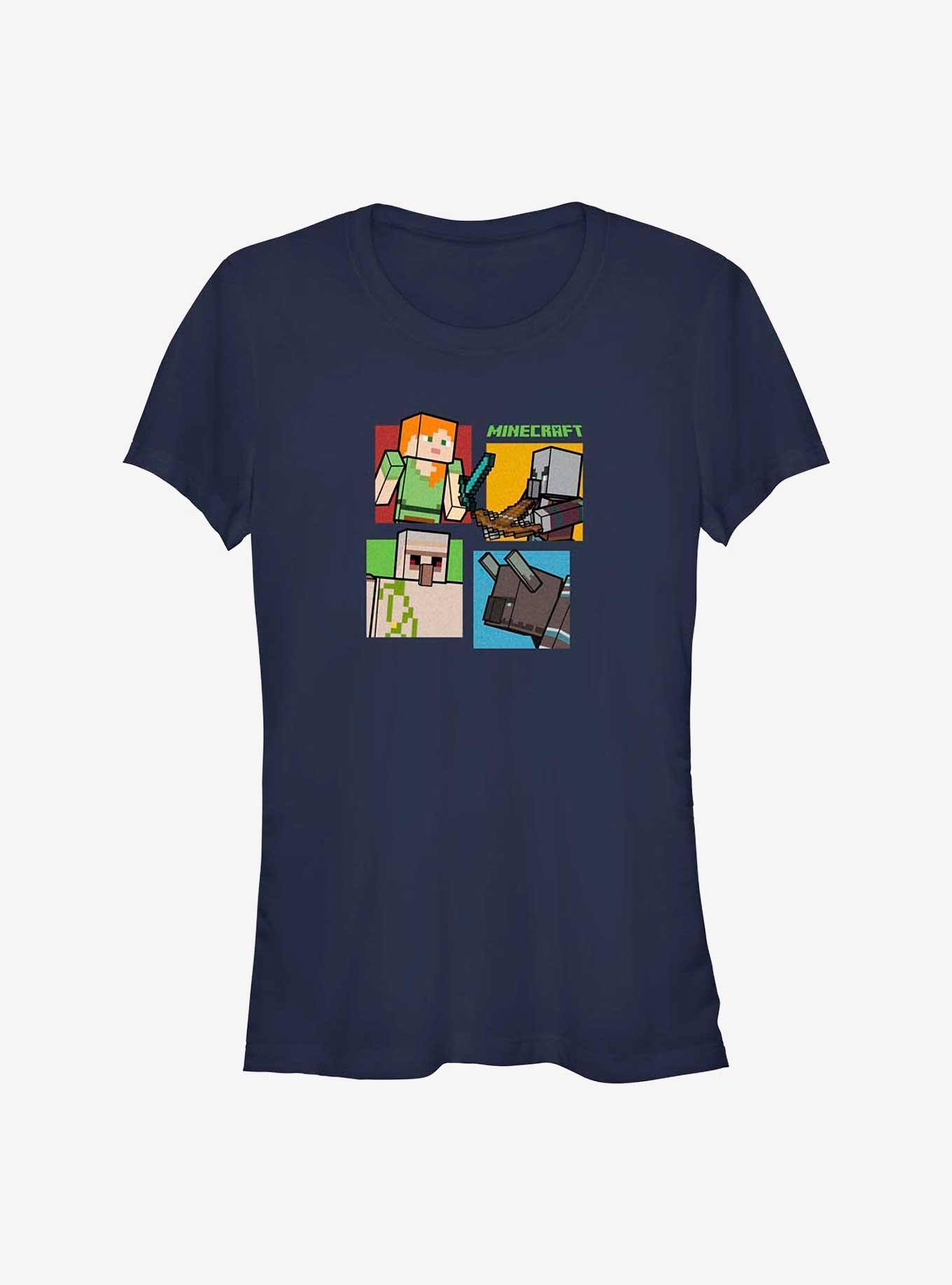Minecraft Sequence Girls T-Shirt, NAVY, hi-res