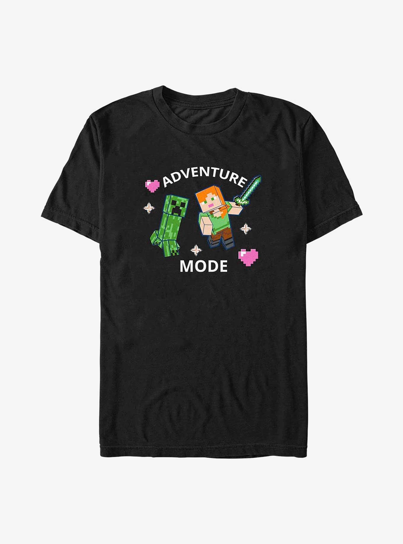 Minecraft Adventure Mode T-Shirt, BLACK, hi-res