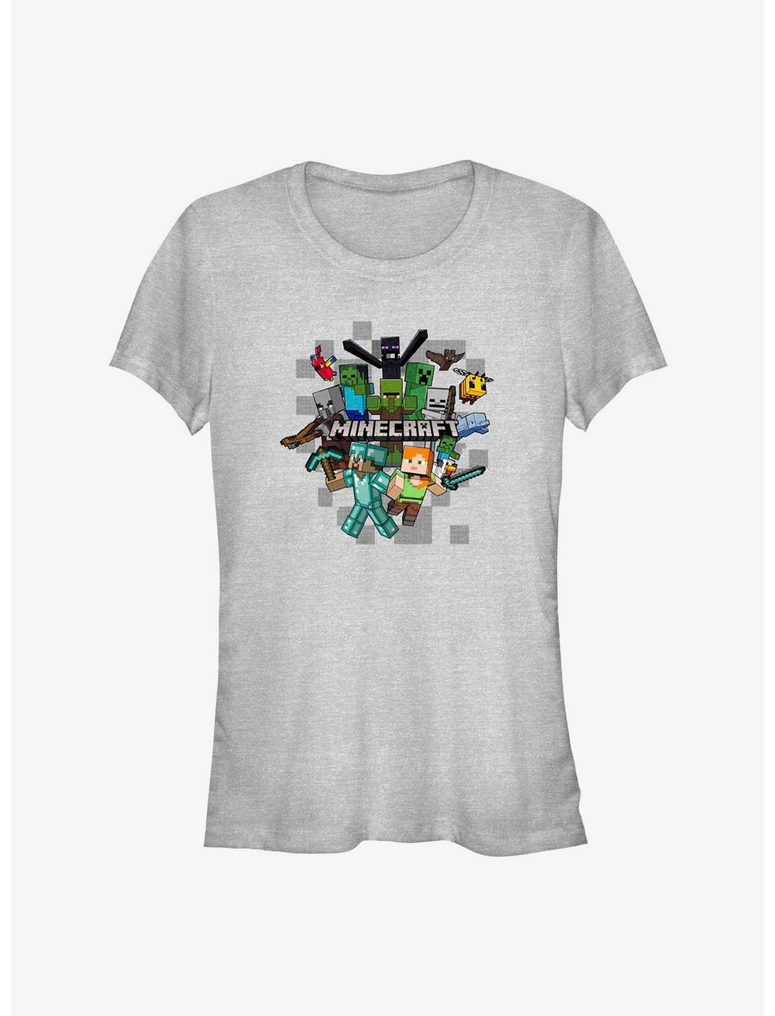 Minecraft Crafty Crew Girls T-Shirt, ATH HTR, hi-res