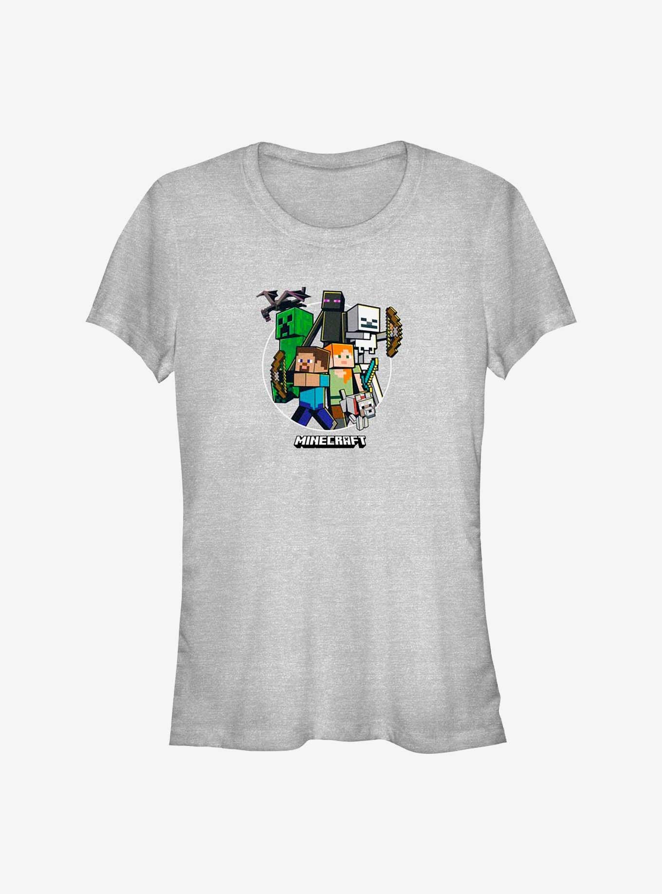 Minecraft Crafty Crew Girls T-Shirt, ATH HTR, hi-res
