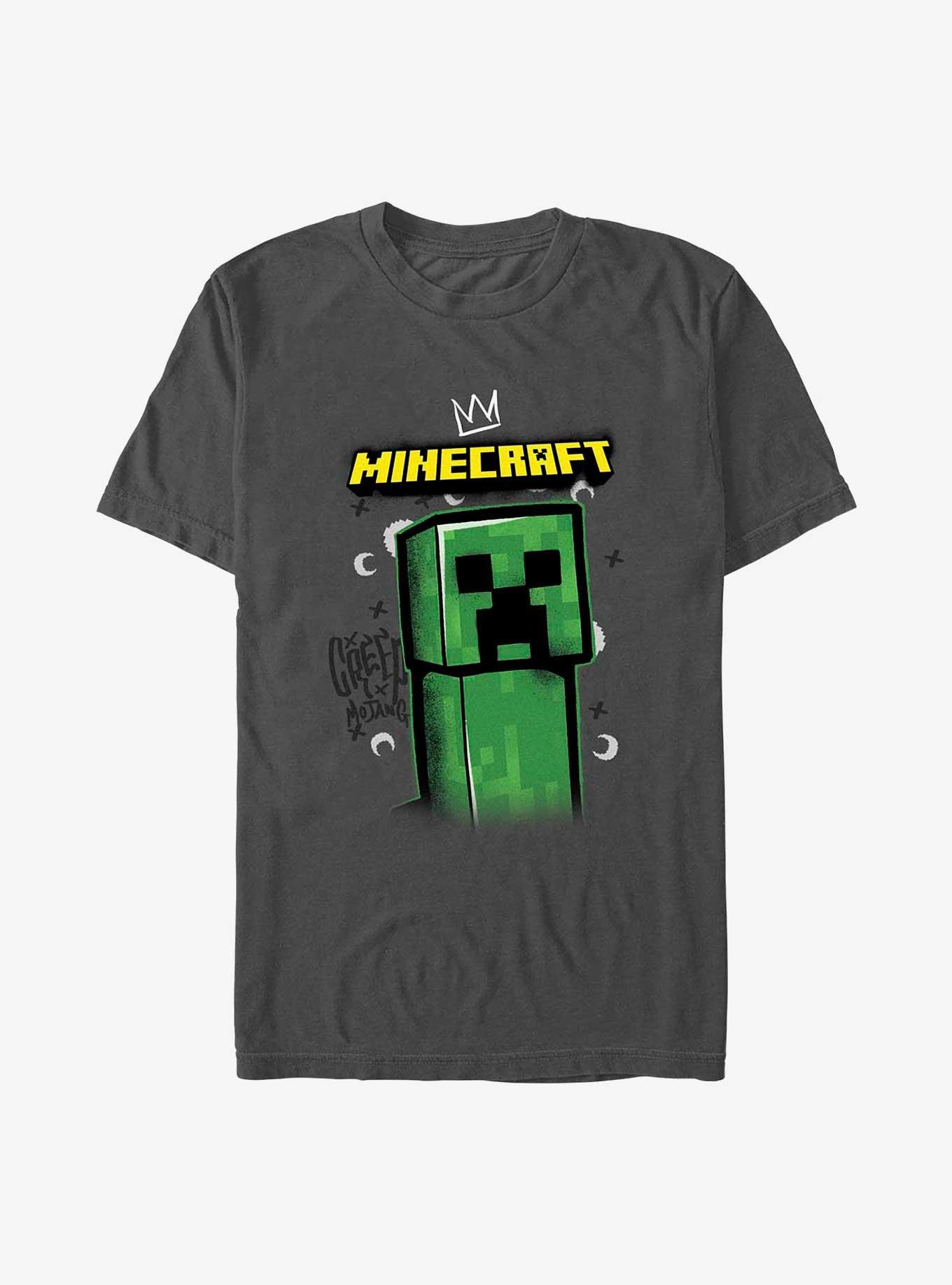 Minecraft Crowned Creeper T-Shirt - GREY | Hot Topic