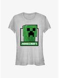 Minecraft Creeper Head Girls T-Shirt, ATH HTR, hi-res