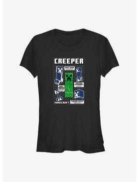 Minecraft Creeper Infograph Girls T-Shirt, , hi-res