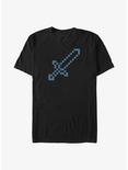 Minecraft Sword Icon T-Shirt, BLACK, hi-res