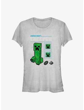 Minecraft Creeper Schematic Girls T-Shirt, , hi-res