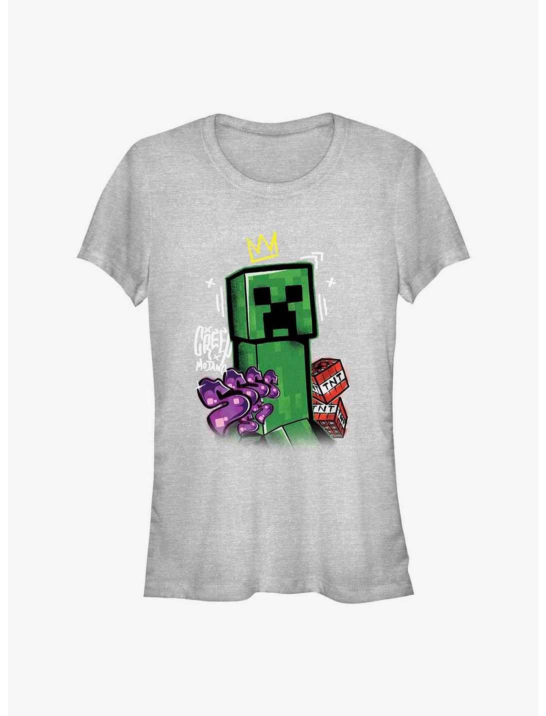 Minecraft Crowned Creeper Girls T-Shirt, ATH HTR, hi-res