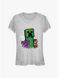 Minecraft Crowned Creeper Girls T-Shirt, ATH HTR, hi-res