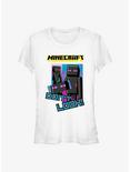 Minecraft Enderman Don't Look Girls T-Shirt, WHITE, hi-res