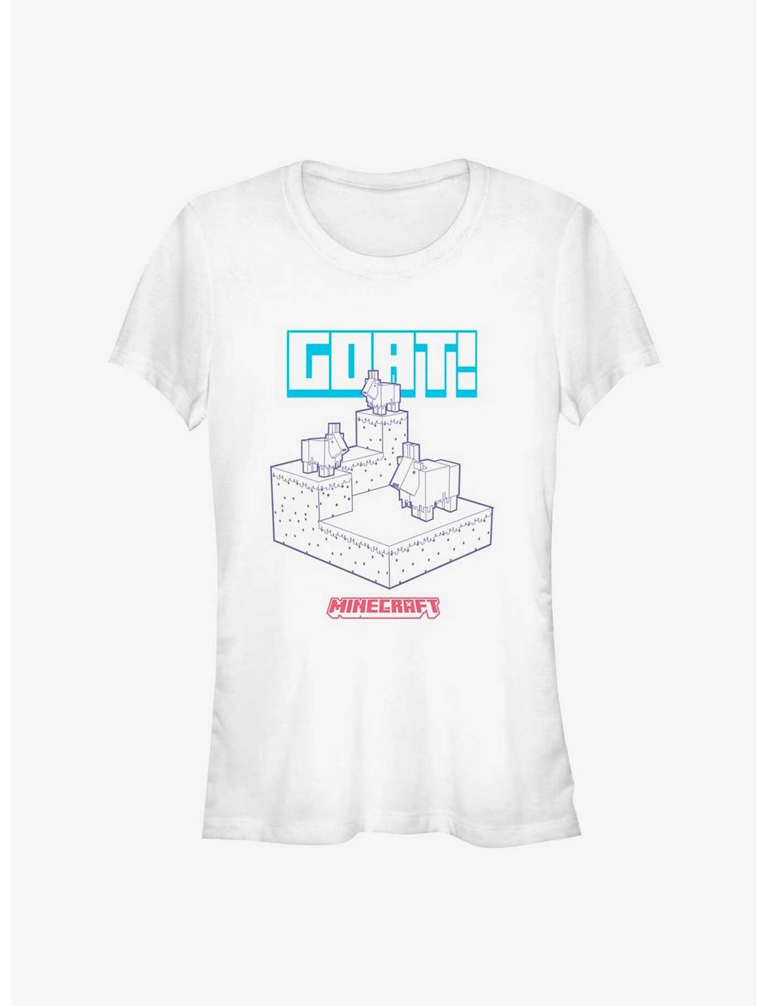 Minecraft Goats Girls T-Shirt, WHITE, hi-res
