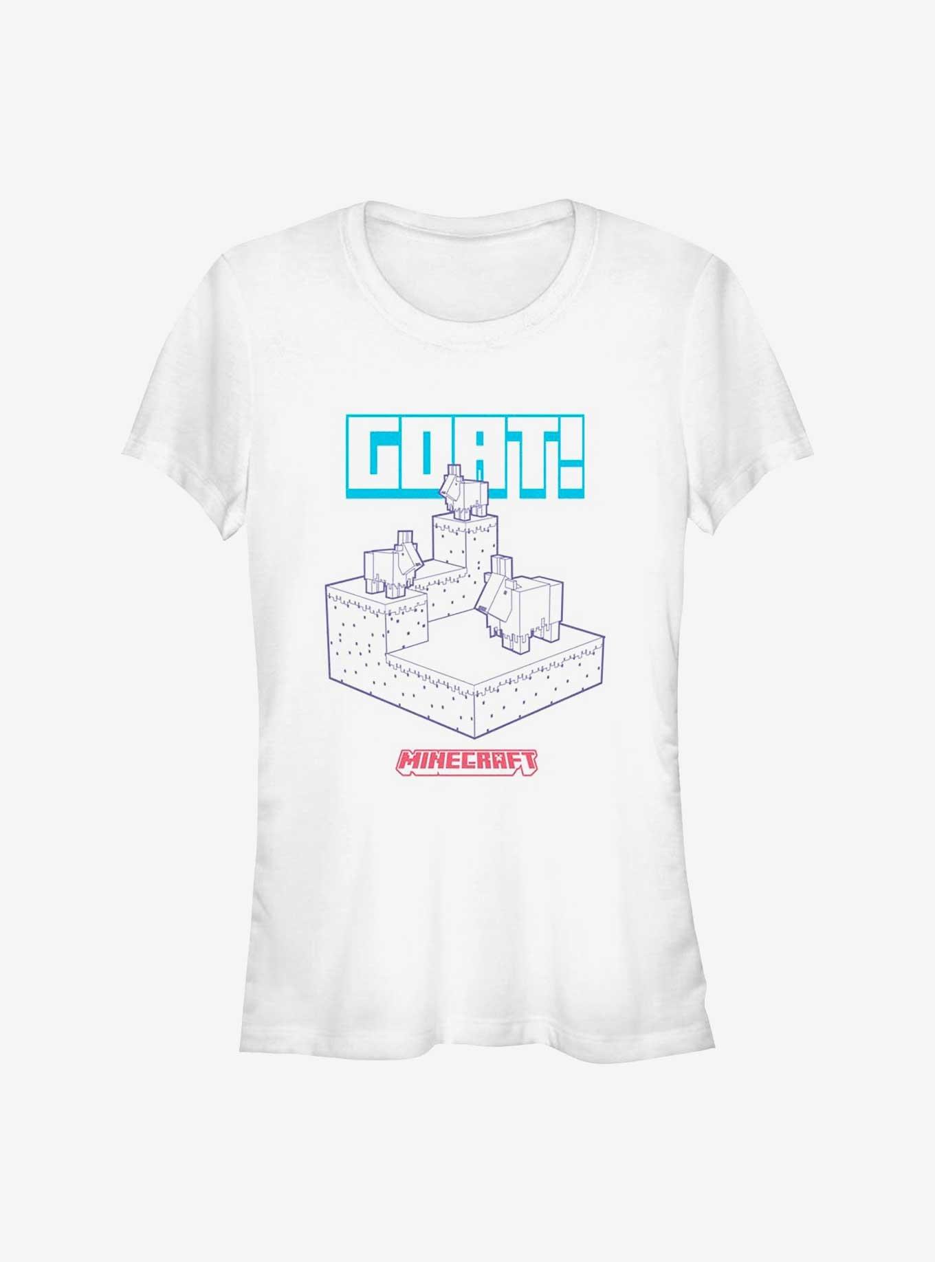 Minecraft Goats Girls T-Shirt, WHITE, hi-res
